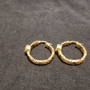 Elegant Gold Hoop Earrings